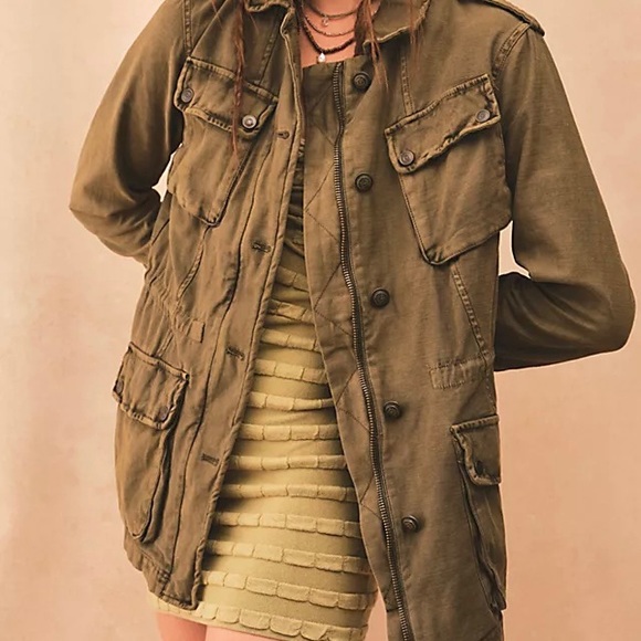FREE PEOPLE NOT YOUR BROTHERS SURPLUS JACKET Size S - Picture 3 of 16